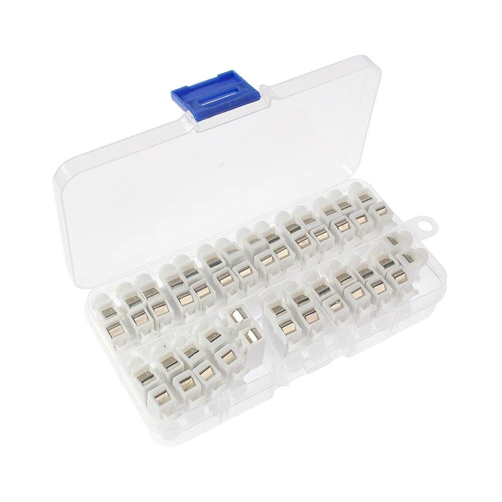 26 шт. CH2 2-контактный разъем для быстрого сращивания проводов, разъемы для электрического кабеля, разъемы для светодиодных лент, адаптерный провод 20x17x13,5 мм