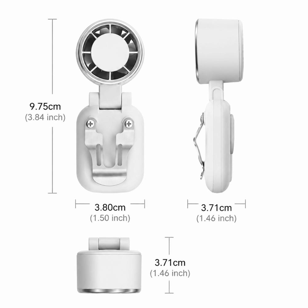 Foldable Lightweight Body Mini Cooling Fan Long Lasting Battery Turbine Small Fan Home Use