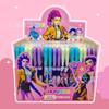 12 шт. - Термостираемые ручки Kpop Demon Hunters для маркировки ткани, без «призрачных» линий, черные, 0,5 мм.