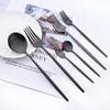 1pcs Stainless Steel Set Forks Knives Spoons Tableware Set Kitchen Set Dinnerware Matte Flatware Home Utensils Reusable Cutlery