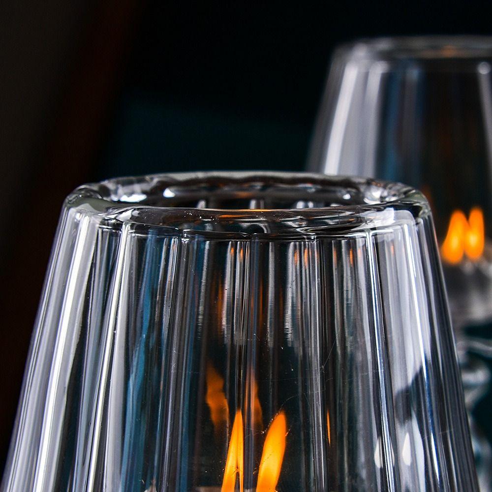 Изящный Подсвечник в Форме Лампы Креативный Подсвечник-Канделябр Полосатый Подсвечник на Высокой Ножке Xmas