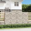 Gabion Baskets with High Arch 5 pcs 300x50x180 200 cm Galvanized Iron