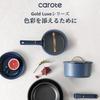 CAROTE Frying Pan 10 Titanium IH Compatible with Gas Free of Hazardous Substances Such As 5 Layer Removable Pot Egg Easy To Luxury Blue One Year