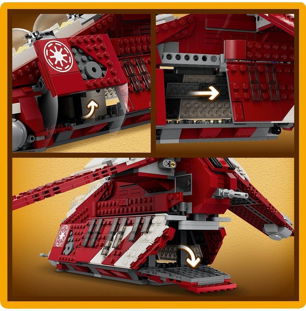 LEGO Конструктор Космический корабль Звездные войны – Орудийный корабль стражей Корусанта (75354)