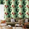 Ink Green and Lime Wallpaper for Living Room and Bedroom 50x1000