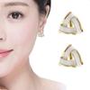 Модные серьги для женщин Треугольные геометрические серьги с опалом Простые модные женские украшения для свадебной вечеринки