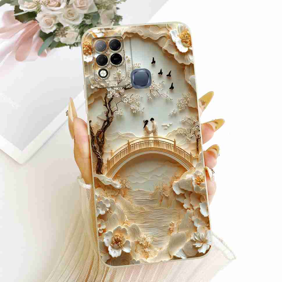 For Infinix Hot 10s Case Fashion Butterfly Painted Soft Silicone Phone Cover For Infinix Hot10s Hot 10s X689B X689 Cases
