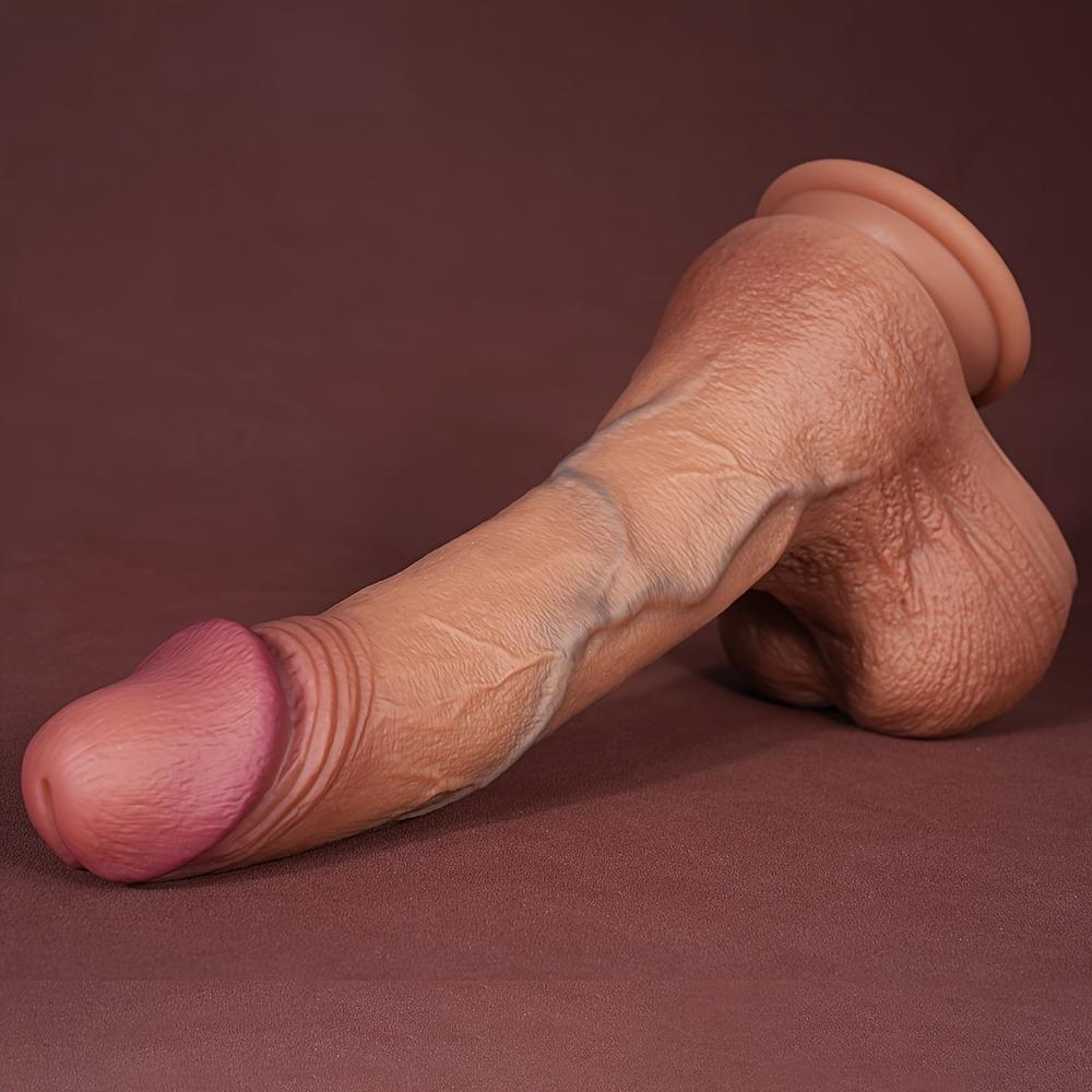 Силиконовый мужской мастурбатор-дилдо, реалистичная секс-игрушка для взрослых, анальная пробка-присоска, вибрирующая точка G, 12 дюймов - увеличьте свое удовольствие и уверенность
