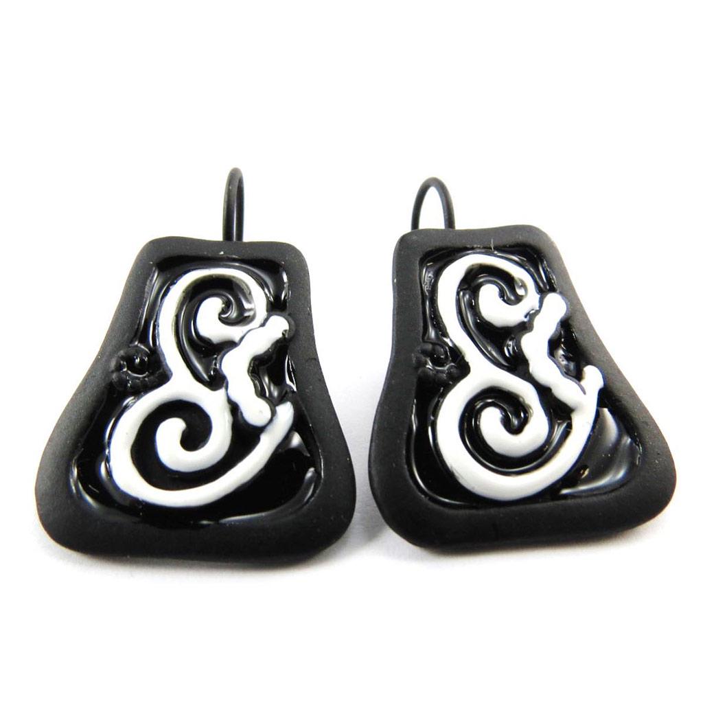 NOA [J4175] — Дизайнерские пижамы «Арабески» чёрно-белые