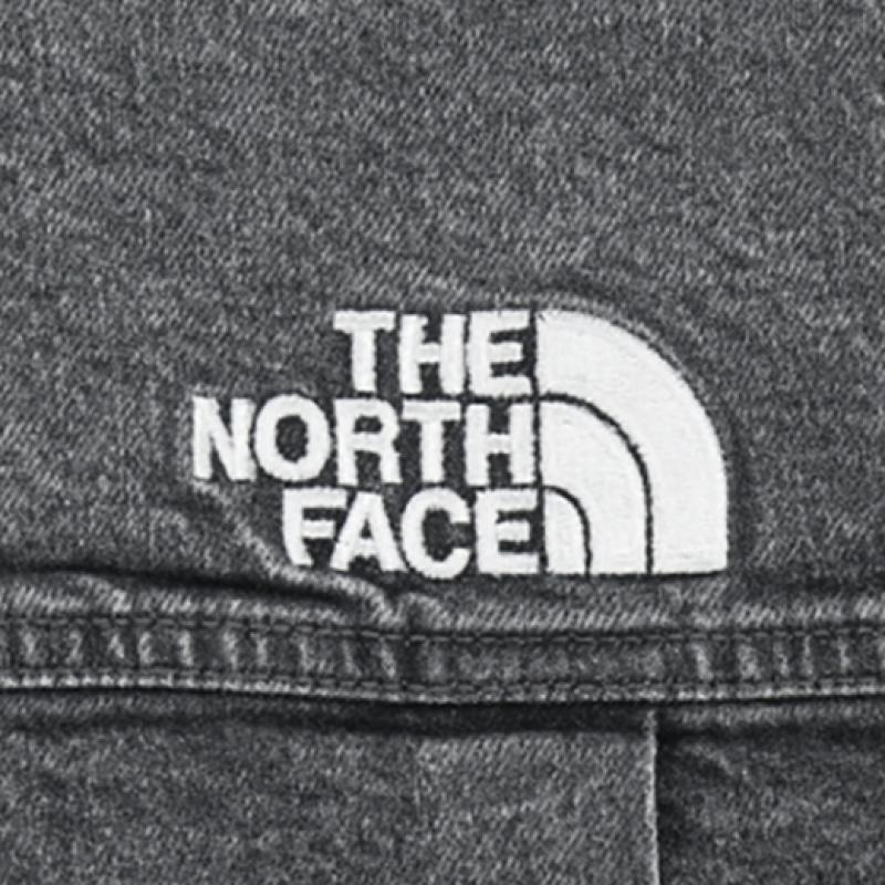 The North Face White Label Denim Trucker Jacket Grey Nj3br53j