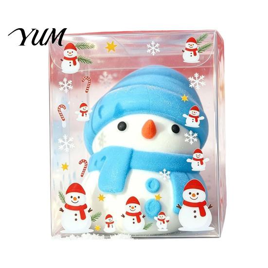 Stress Relief Squeeze Toys for Adults Christmas Snowman Toy, Soft Xmas Tree Toy Cat Paw Sensory Fidget Holiday Party Favors Portable