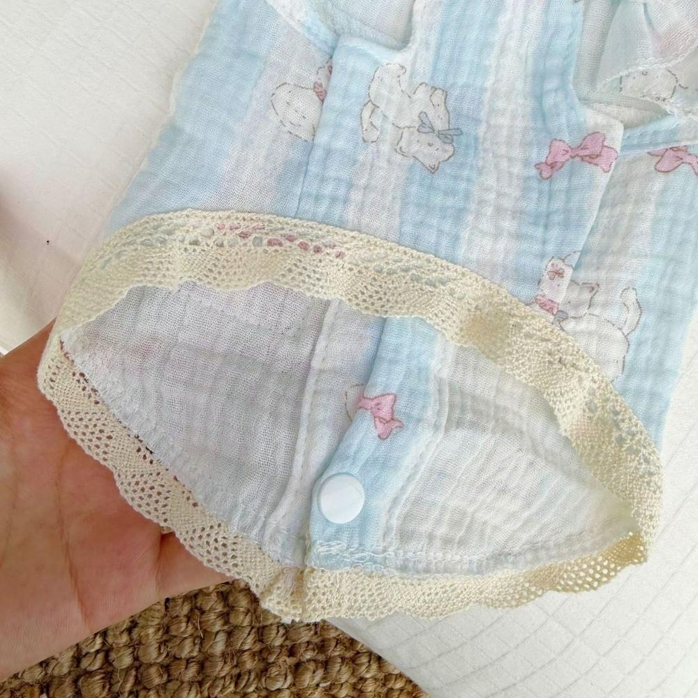 Soft Dog Cooler Clothes Cotton Puppy Skirt Cute Summer Pet Costume Pets
