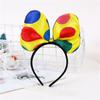 Cloth Headbands for Women Polka Dots Clown Hat Cosplay Props Clown Accessories  Christmas