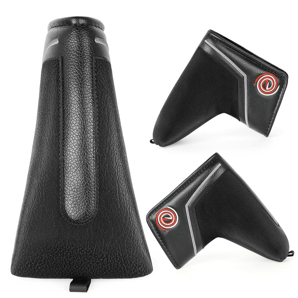 Mytag Putter Cover, Golf Club Headcover, Odyssey Putter Cover, Pin Type, Blade, with Magnet, PU Leather