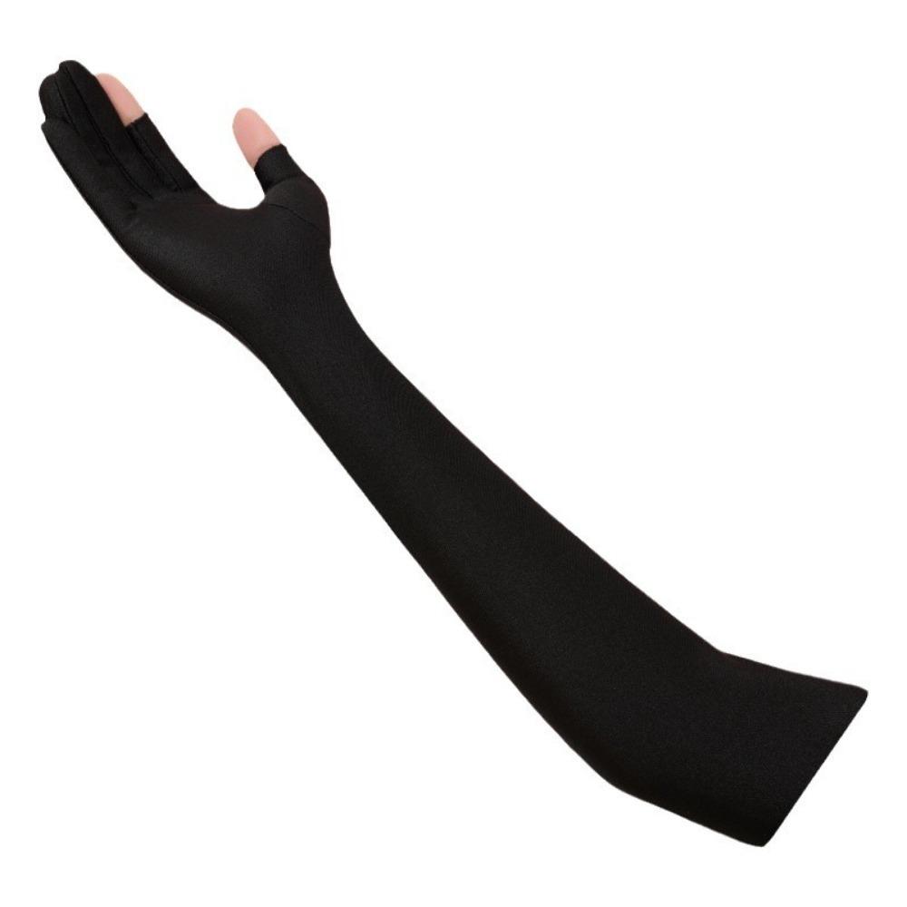 Breathable Sunscreen Gloves Touchable Screen Nail Art Mittens New Long Sleeve Summer