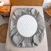 Thickened Fitted Sheet Plain Waterproof Matte Bedspread Four Season Simmons Dust Cover