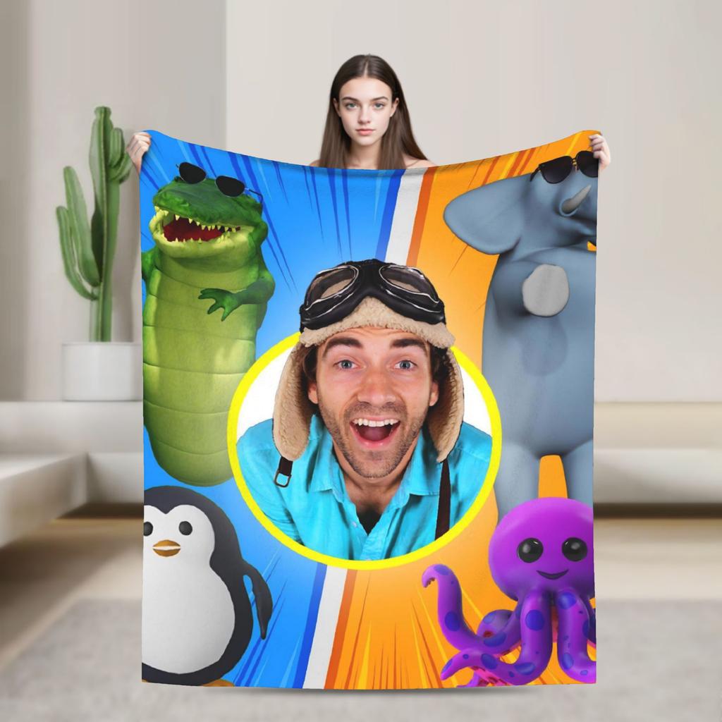 Danny Go Blanket Warm Novelty Plush Throw Blanket For Girls Boys Outdoor Flannel Bedspread Bed Cover