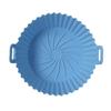 Silicone Air Fryer Liner Round Non-Stick Air Fryer Basket High-temperature Resistant Baking Pan with Oil Drain Grooves