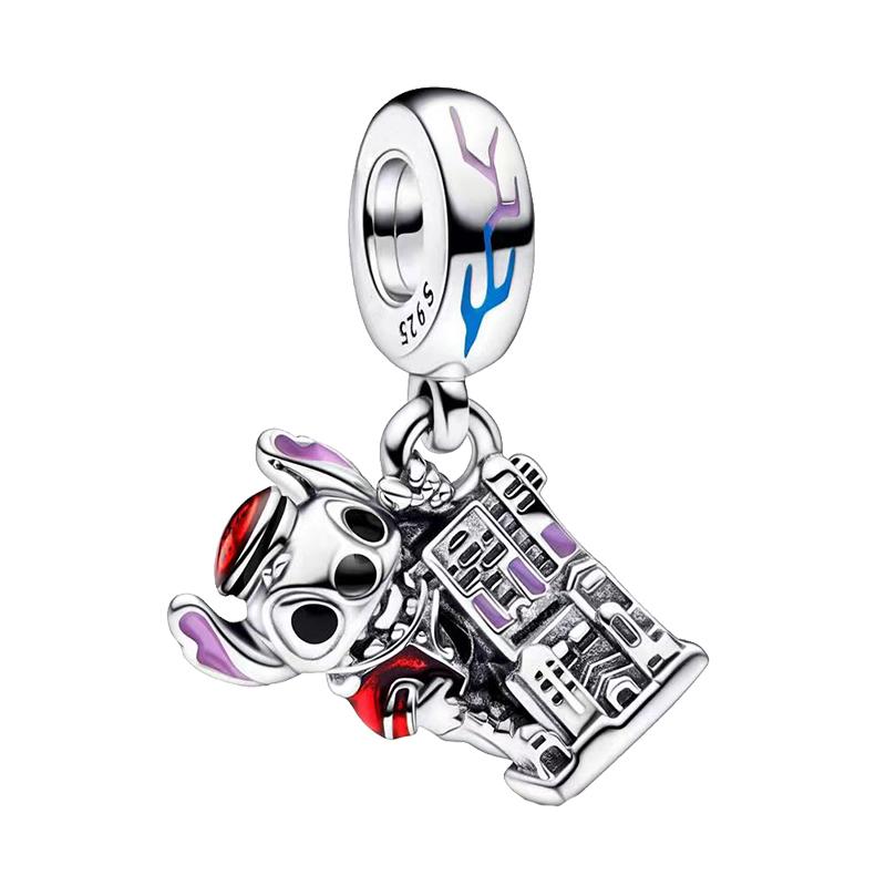 Charms Copper Mickey Minnie Charm Beads Fits Bracelet Bangle Necklace For Women Luxury Diy Jewelry Fine Festival Gift