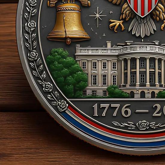 1/2 шт. Памятная монета к 250-летию Америки, резная, коллекционная монета по истории США, США 250-я, круглая, металлическая, памятный значок, патриотическое украшение
