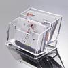 Clear Multi-Layer Plastic Business Card Holder - Desktop Display Box