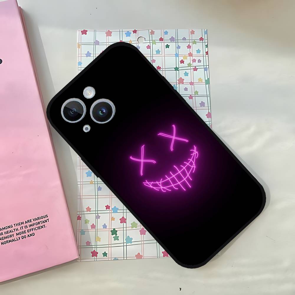 Чехол для телефона D-Devils-faces-S Для IPhone 1716 15 14 13 Pro Max 11 12 Mini X Xs XR Черный Силиконовый Чехол