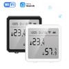 Беспроводной Умный Термостат Гигрометр Датчик WIFI LCD Дисплей WIFI Датчик Обнаружения Влажности и Температуры в Помещении