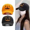 Halloween Baseball Hat for Kids Adult Festival Embroidered Pumpkin Faced Hat Punk Hiphop Hat Holiday Celebrate Party Hat