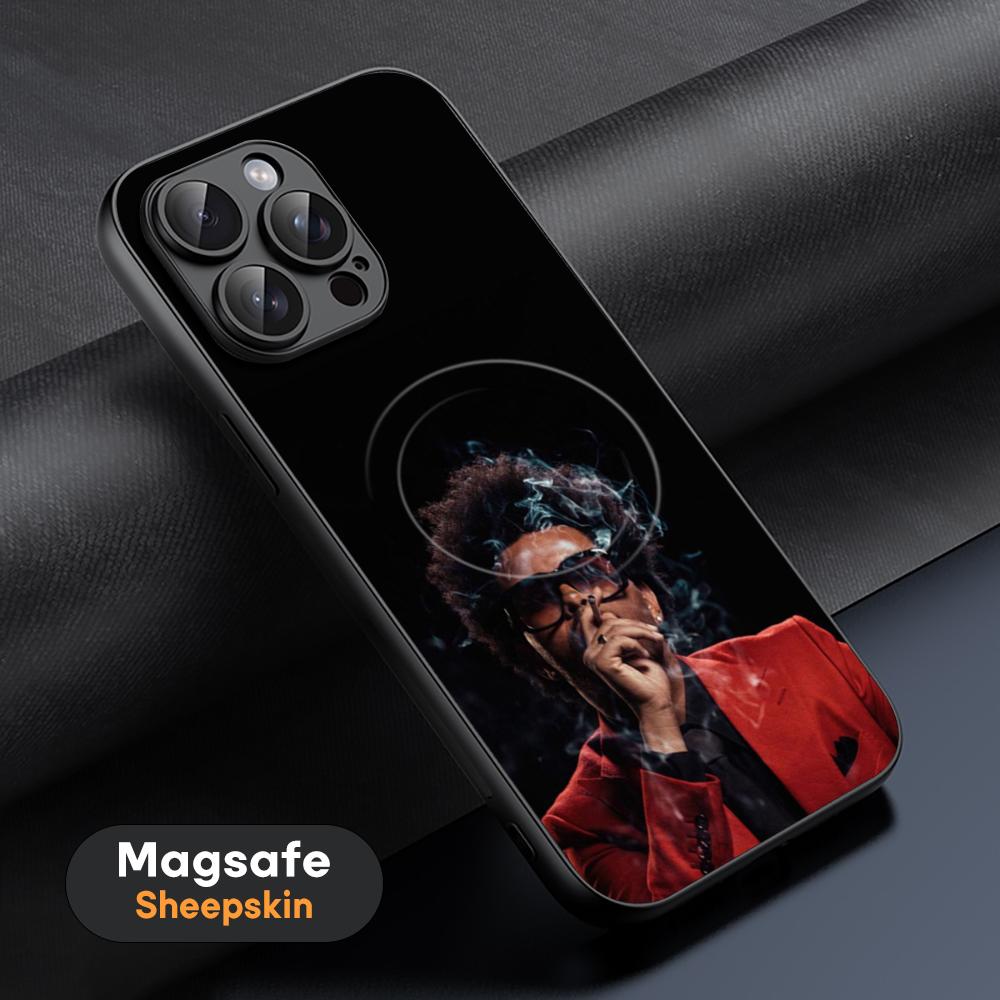 Hot W-Week-NDES Star Cool Phone Case For iPhone 17 16 15 14 13 12 11 Plus Pro Max High-end Luxury Magsafe Sheepskin