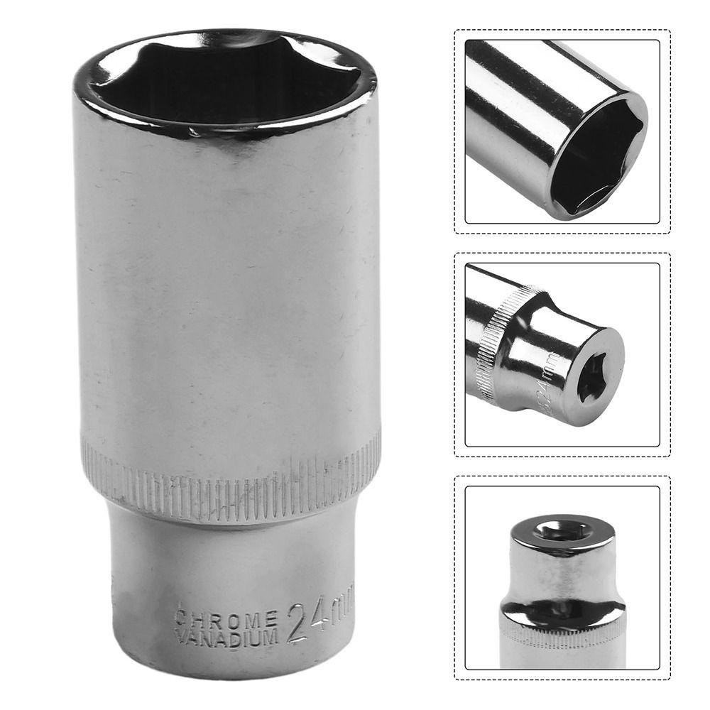 1Pcs 3/8" Head Metric Key Sleeve For Ratchet Torque Wrench Drive Socket Durable Hex Short Socket