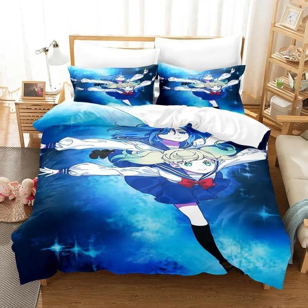 Kageki Shojo Постельное белье Односпальный Полуторный Двуспальный Кингсайз Комплект для кровати Взрослый Детский Спальня Комплекты пододеяльников 3D Принт Аниме Комплект простыней