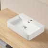 Сифонный слив Большой Стильный Отдельностоящий Керамический Ручной Умывальник [С Включенным] Умывальник, Тумба под умывальник, Умывальник, Слив, 610425130мм (прямоугольный)