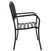 Banc de jardin - vidaXL - 47941 - Acier - Noir - 125 cm - 2 personnes