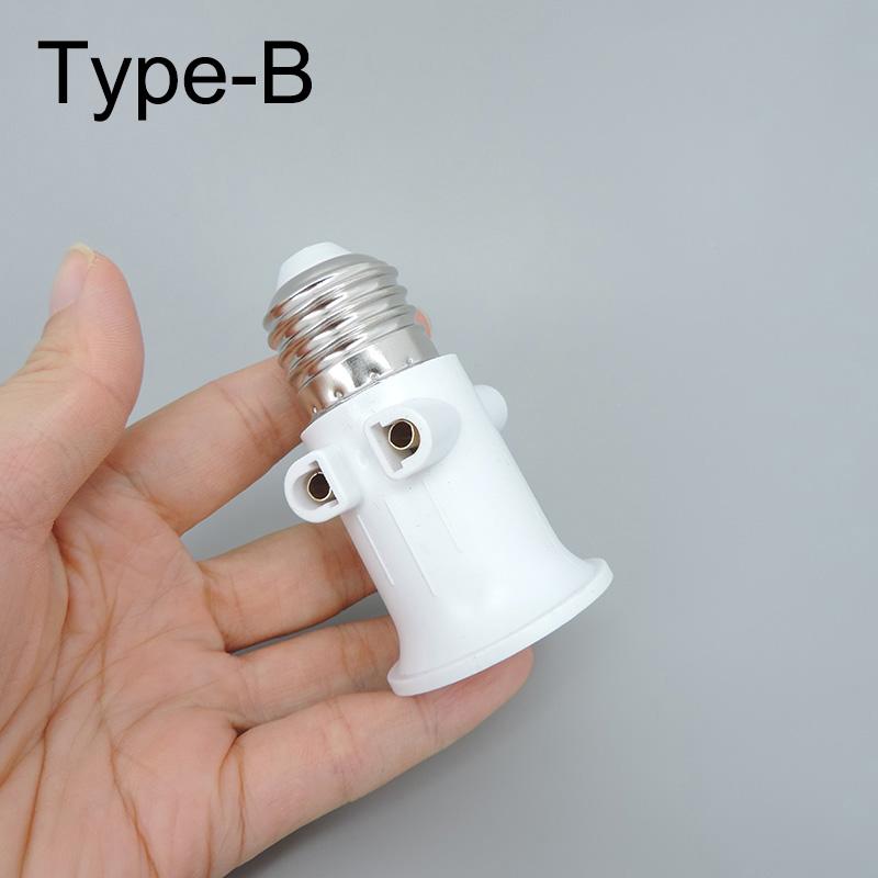 5pcs AC 220v E26 E27 To US EU UK Power Plug LED Bulb Holder Base Socket To E27 Plug Screw Lamp Light Adapter Converter Connector