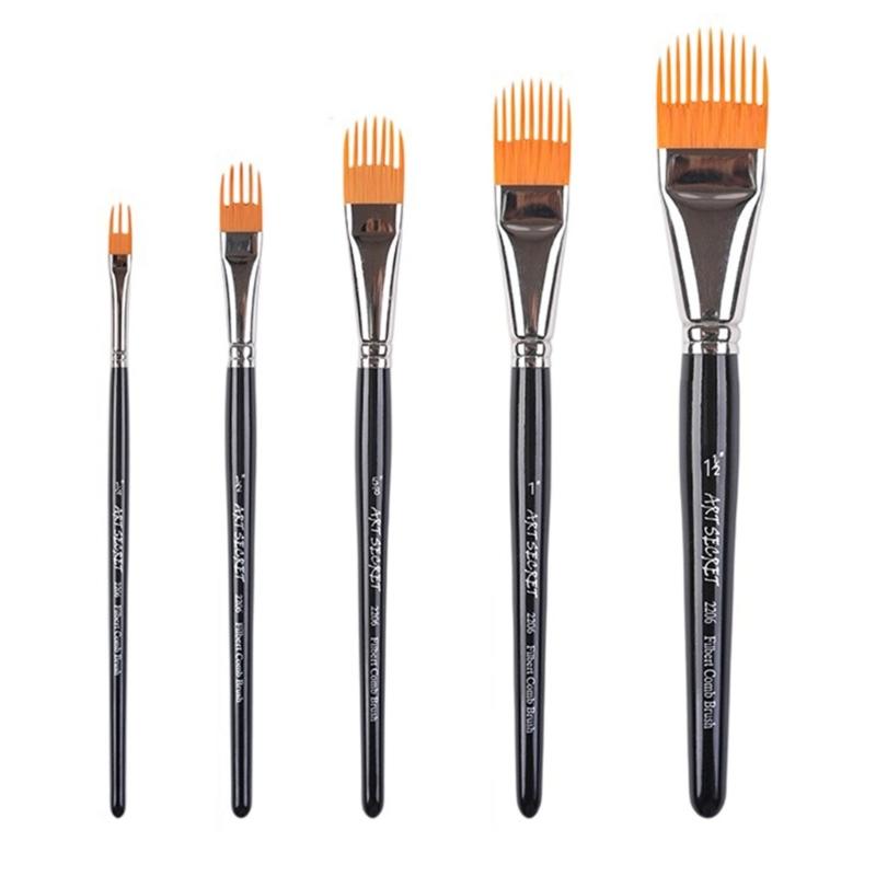 Professional Watercolor Brush Oval Head Paint Brush For Detailed Landscape Inks Painting Mountain Watercolor Scenes Art