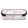 Pencil Bag Spacious Storage Smooth Zipper Strong Polyester Fabric with Main Compartment Mesh Pocket and Pen Slots for Students