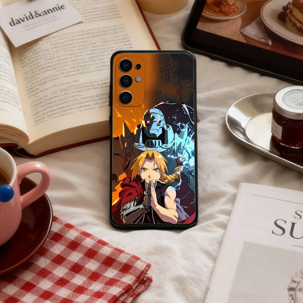 F-Fullmetal Alchemist Brotherhood Phone Case For Samsung S 25,24,23,22,30,21,10,9,Ultra,Plus,Lite,FE,4,5 G Soft Black Case
