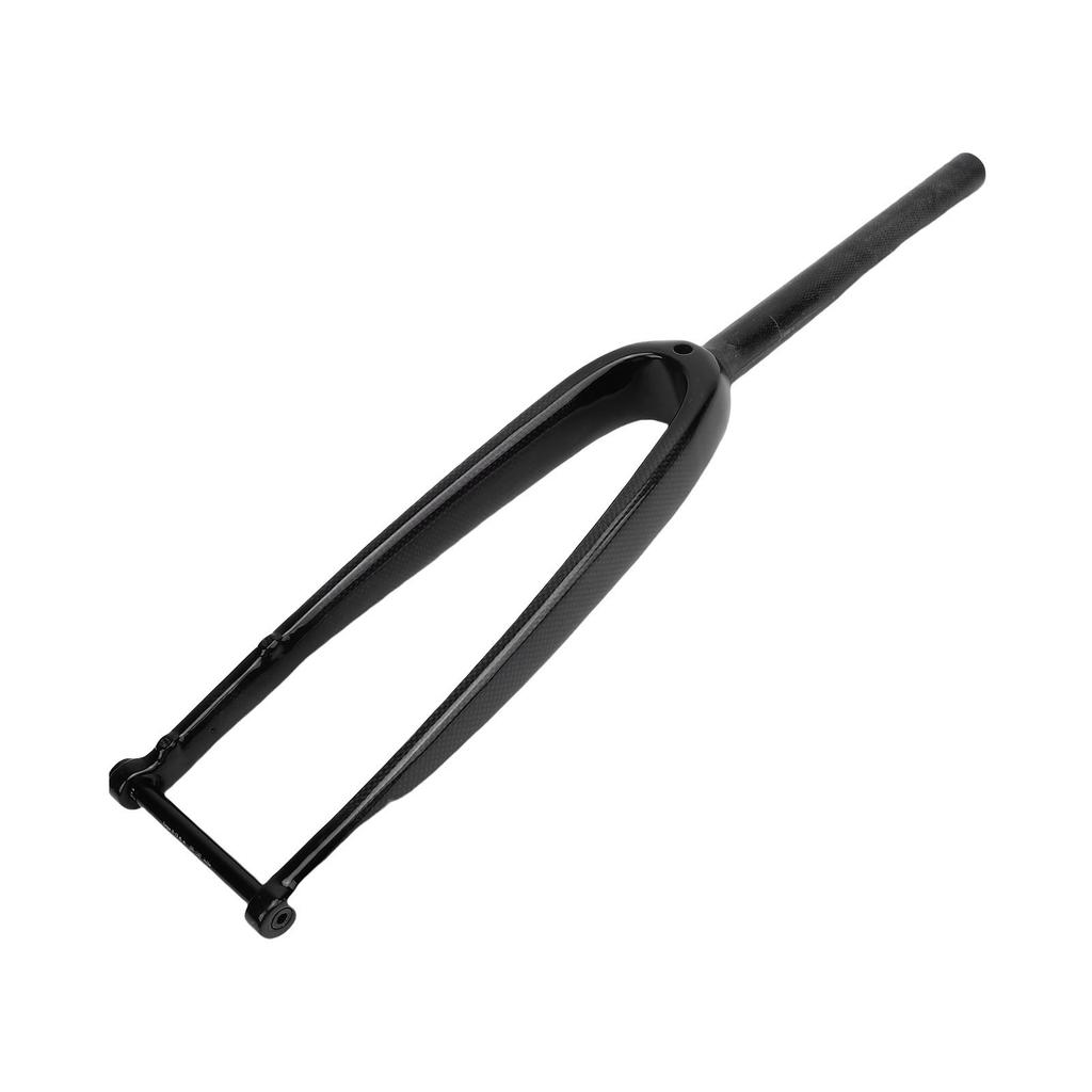 Road Bike Front Fork Carbon Fiber 28C Thru Axle Disc Brake Bike Front Fork 3K Gloss for Riding