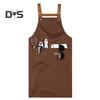 Kitchen Apron with Pocket Adjustable Strap Design Waterproof Anti-fouling Cleaning Apron Cooking Pinafore Kitchen Supplies