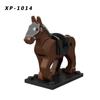 Plastic Blocks Mini Blocks Action Figures War Medieval Knight Horse  Wolf   Saddle  Bridle Toy Blocks For Children