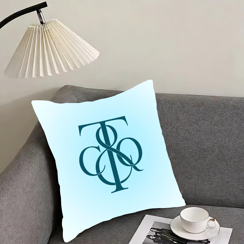 Подушка-чехол Tiffany & Co с эффектом 'Cushion Cover', двусторонняя, плюшевая – Для автомобиля, дивана, спальни, идеальный подарок.