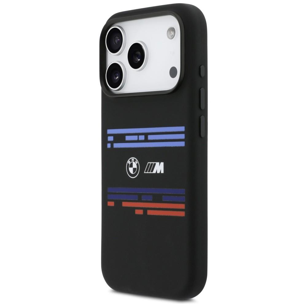 BMW M Silicon Horizontal Line MagSafe Case for iPhone 17 Pro Black