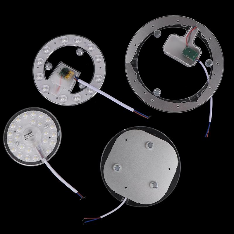 1 комплект 12 Вт 18 Вт 24 Вт 36 Вт 48 Вт светодиодная панель панельный светильник замена потолочный вентилятор настенный светильник круглый модуль 220 В светодиодный потолочный светильник модуль