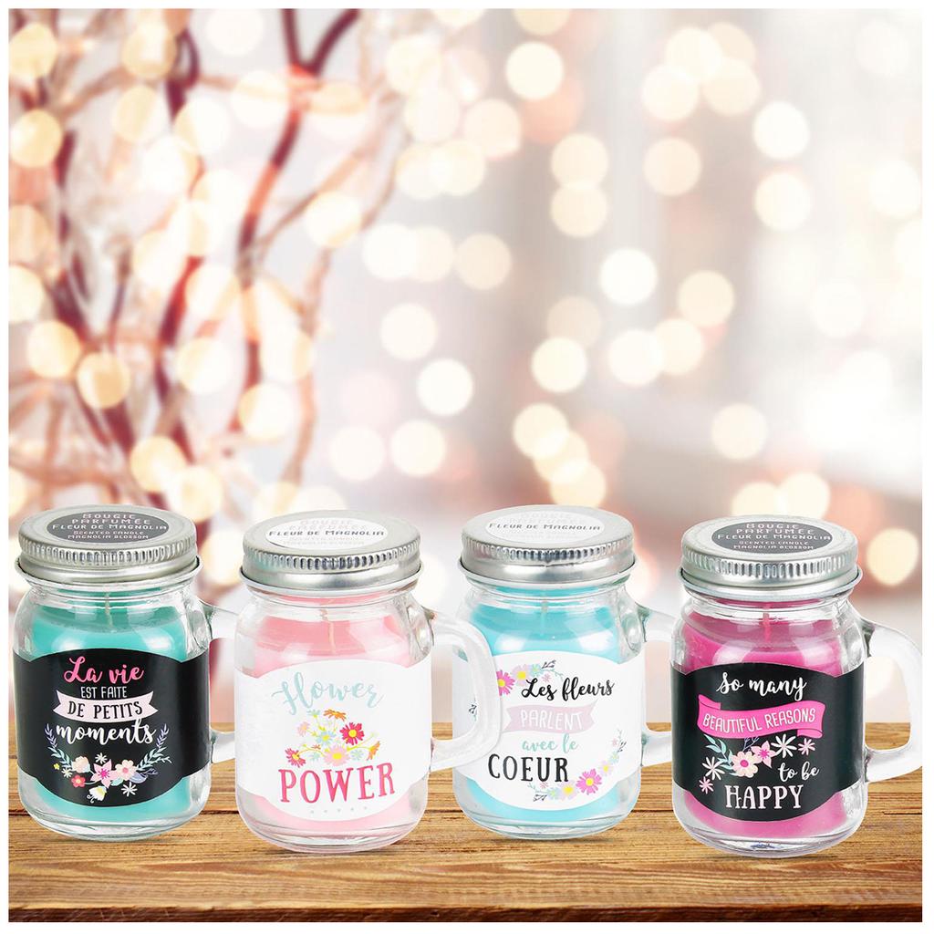Les Trésors De Lily [Q3024] - Ароматическая свеча в банке Mason 'Messages' (Flower Power) - 85x50 см