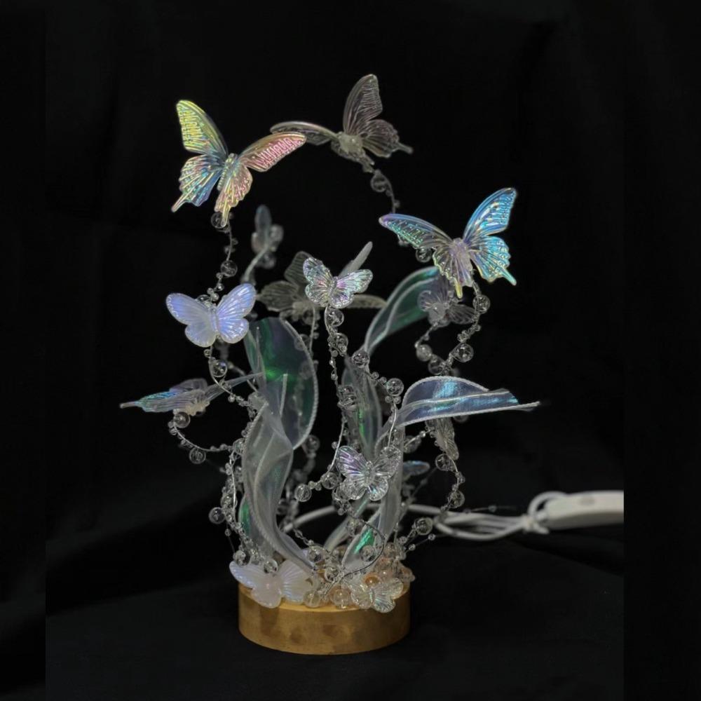 Ночник-бабочка ручной работы, Сделай сам, Лампа для чтения, Настольная декоративная лампа, Парень и девушка