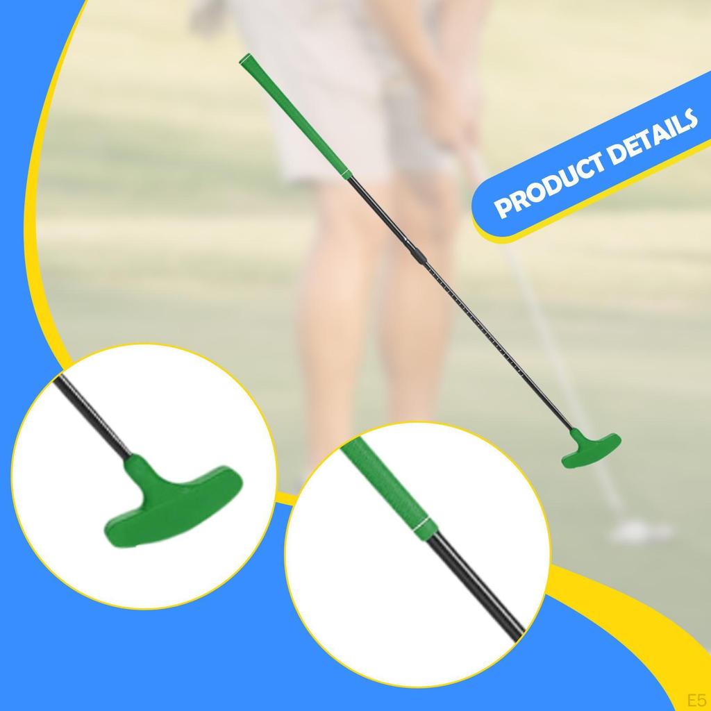 Регулируемый гольф-паттер для детей и взрослых, выдвижной клюшка двумя способами для дома, офиса, лужайки