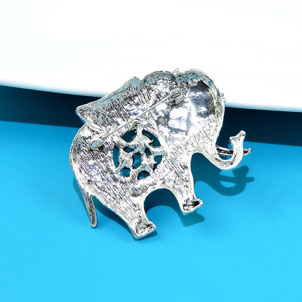 Новые большие броши в виде слона со стразами для женщин, 2 цвета в наличии, ювелирные изделия в виде животных, аксессуары для зимнего пальто