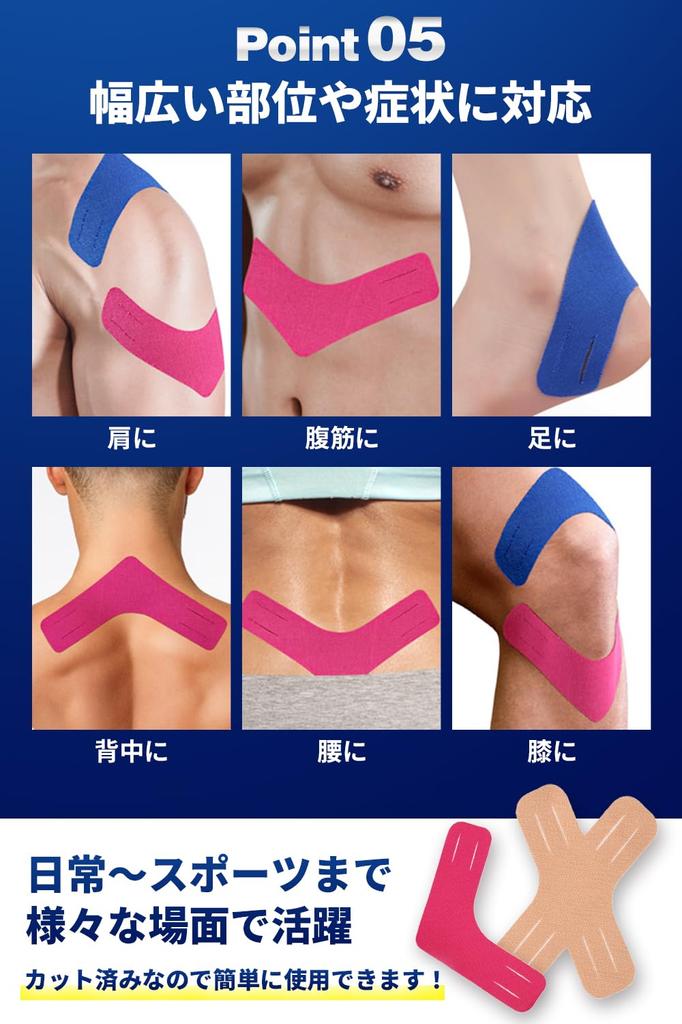 PRO NEXT Kinesiology No Scissors 40 Sweat Эргономичные характеристики [Серия FIT] X-образная тейпировка, тейп, требуется, детали, предварительно вырезанные, вырезанные, защита,