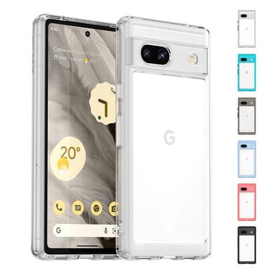 Для Чехол Google Pixel 7A Чехол Pixel 7A Capas Бампер Ударопрочный Задняя Прозрачный Прозрачный Разноцветный Fundas Google Pixel 7 Pro 7A