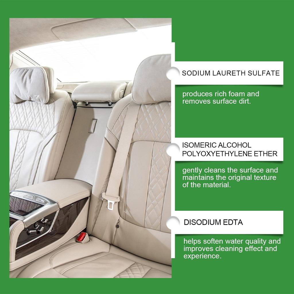 Car Interior Cleaner; Car Foam Cleaner; Car Dirt Cleaner; Fully Applicable To A Variety Of Interiors, Including Carpets And Seats(120ML)